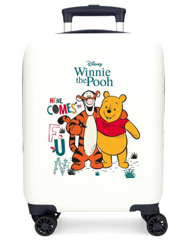 2631321 ABS SUITCASE 50CM. 4W WINNIE THE POOH WHITE